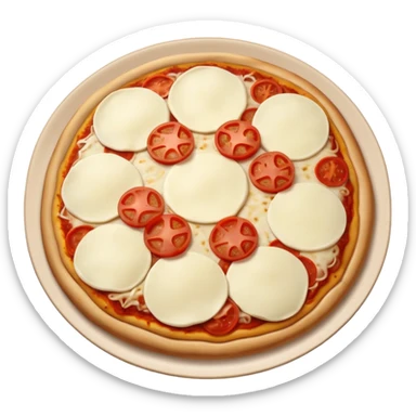 pizza con tantissima mozzarella  sticker
