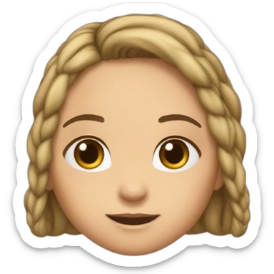 Araignée sur tête d’une fille sticker