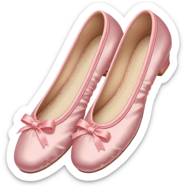 A pink ballerina's shoes  sticker