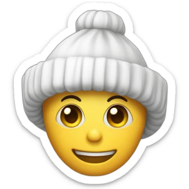 squelette avec un bonnet  sticker