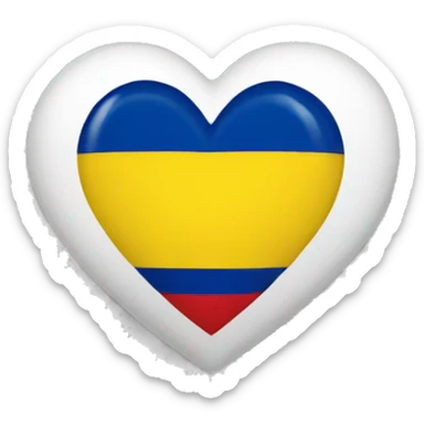 colombia heart sticker