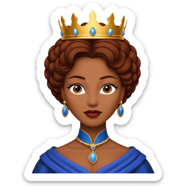 Brown hear mistique queen sticker
