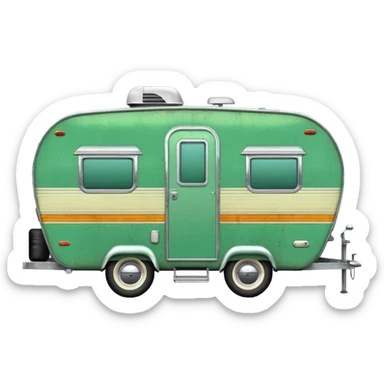 Green shasta trailer sticker