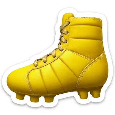 Football boot, yellow sticker