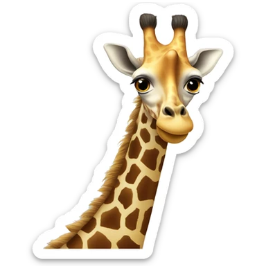 Giraffe mit Zylinder sticker