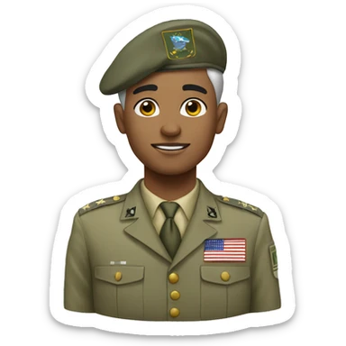 Salute us army white sticker