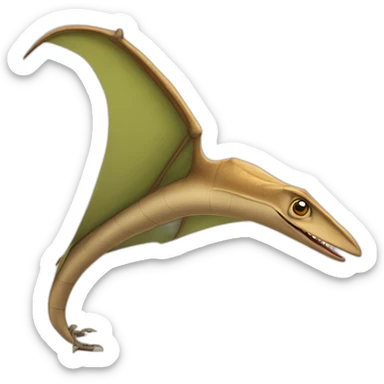 Petrie pterosaur cartoon sticker