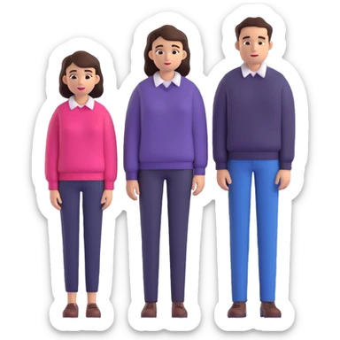 A pair of working parents sticker