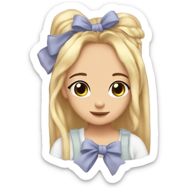 Aesthetic bow cute sticker