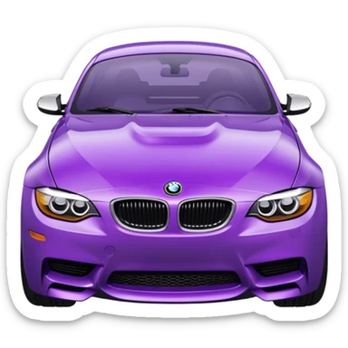 Bmw morado  sticker