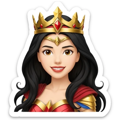 Scarlett Johansson as a wonder woman sticker