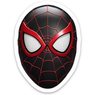 Spider-Man miles morales mask sticker