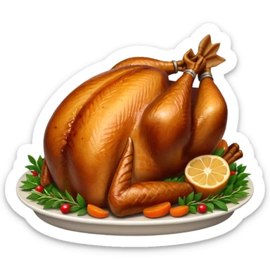 christmas turkey sticker