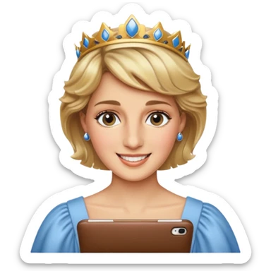 content face typing, Princess diana sticker