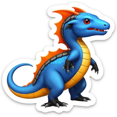 Salandit-Heliolisk-Helioptile-fusion  sticker