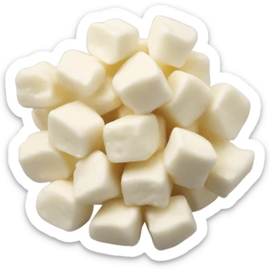 handful of fatty cottage cheese curds sticker
