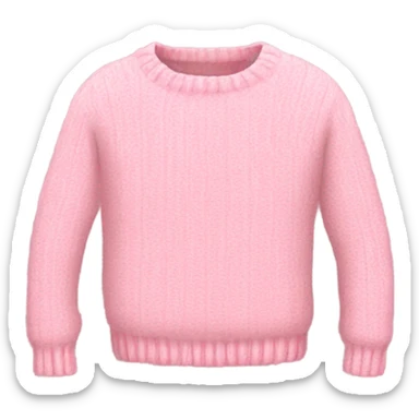 soft pink sweater sticker
