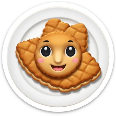 schnitzel black flaps sticker