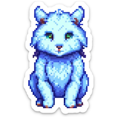 Neon Splash Fantasy Furry Animal Creature  sticker