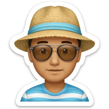 Coastal Town man sticker