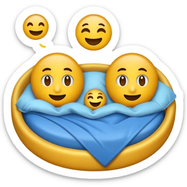 crea un emoji de buenas noches Javier y Tobi sticker