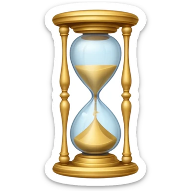 fancy ornate disney french hourglass sticker