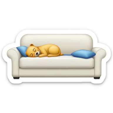 Sofa sleeping sticker