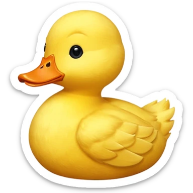 peluş ördek sticker