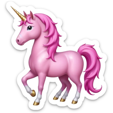 A beautiful pinkish unicorn sticker
