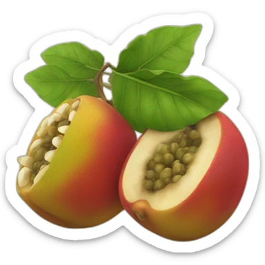 aguaymanto peruvian fruit. sticker