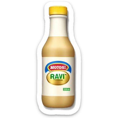Gold bottle of ranch dressing  sticker