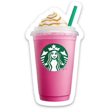 Pink drink Starbucks sticker