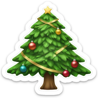 Christmas tree sticker