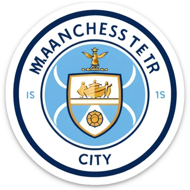 Manchester city logo sticker