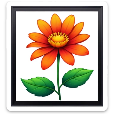 Flor cartelera sticker