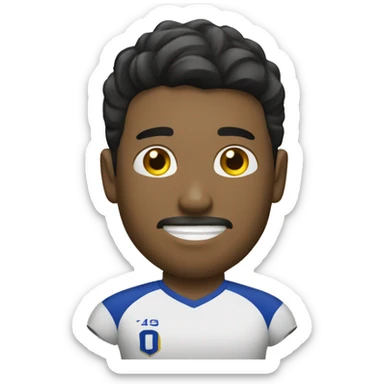 brazos jugador de futbol sticker