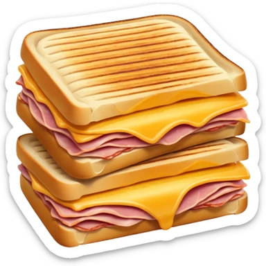 panini with ham and cheese sticker