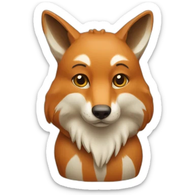 Renard moche sticker