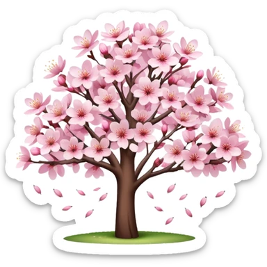 Sakura cherry blossom tree  sticker