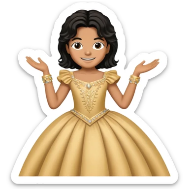 michael jackson with a gala dress sticker