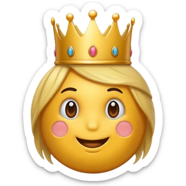 aggiungi una corona sulla testa sticker