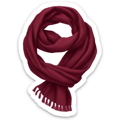 Burgundy scarf  sticker