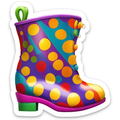 Clown shoe sticker
