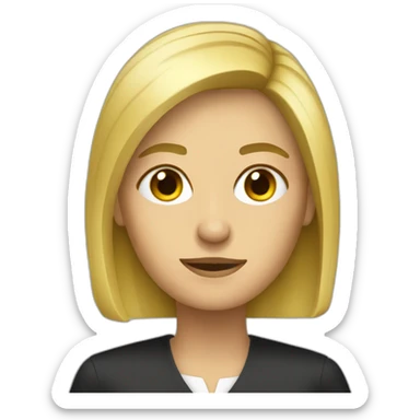 une avocate blonde sticker