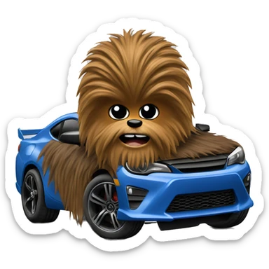 Hot wheel furry Chewbacca Toyota 86 furry finish  sticker