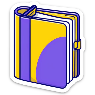 Closed purple book identical to the red book emoji 📕 but purple colored with "VOL. 5" written on the cover sticker