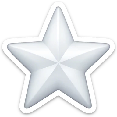 white star no face sticker