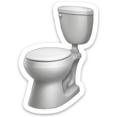 Chat qui est au toilettes sticker