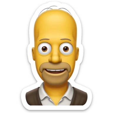 Homer simpson  sticker