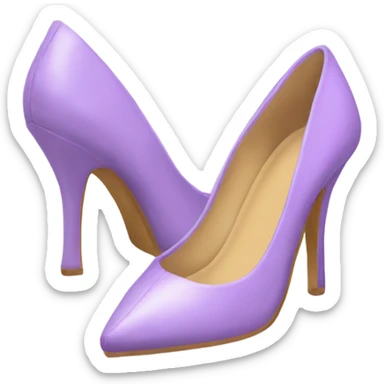 light purple pointed toe shoes sticker